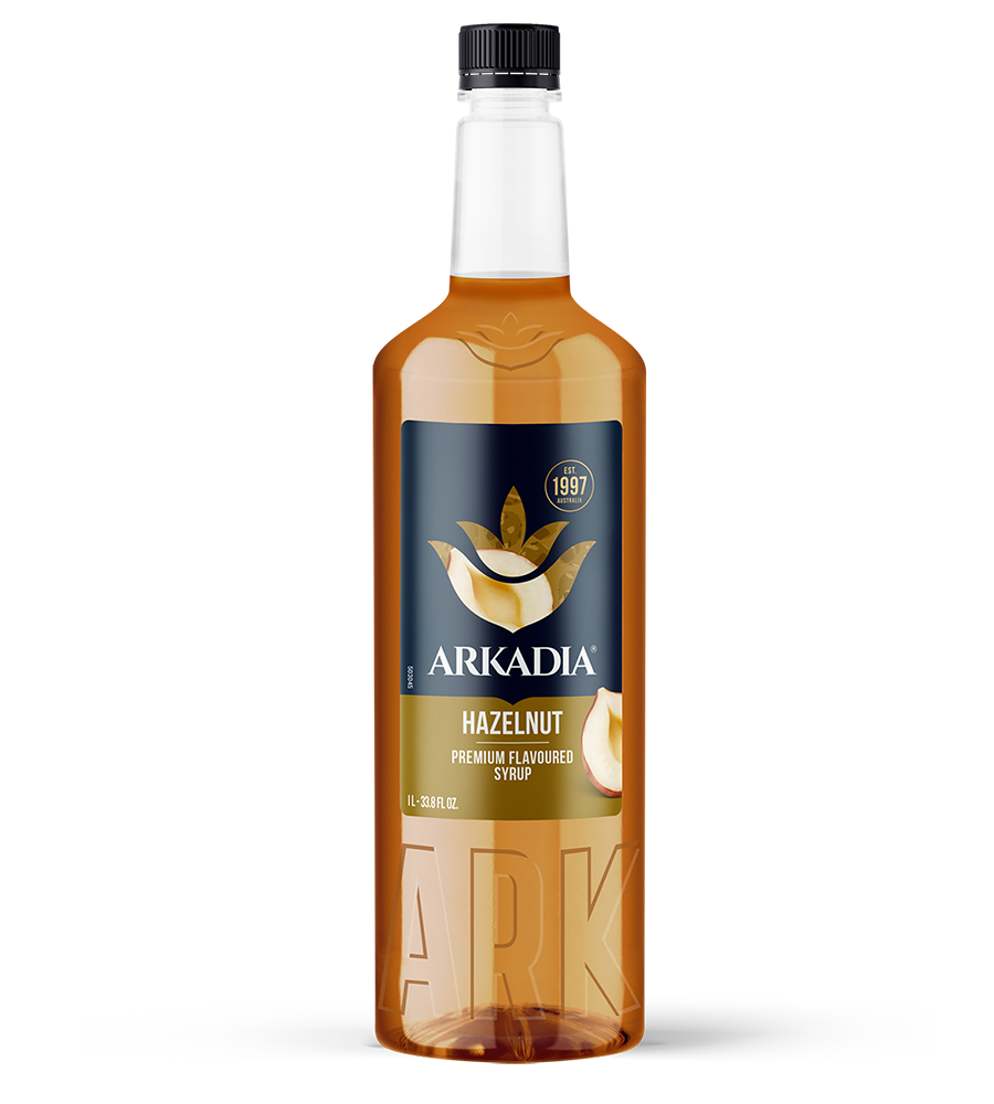 Bottle of Arkadia 1litre hazelnut syrup